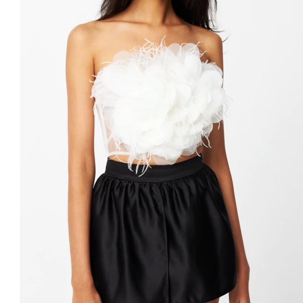 Par violet white floral top